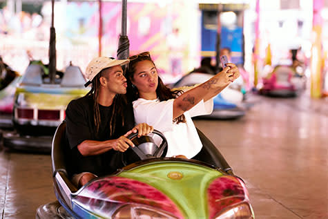 People on bumper cars