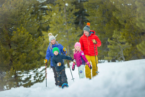 Family Snowshoeing Steamboat Springs