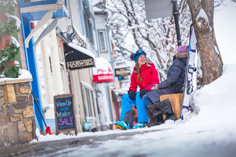 Winter Downtown Shopping Steamboat