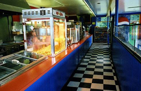 Concession stand at Glen Drive-In Theater