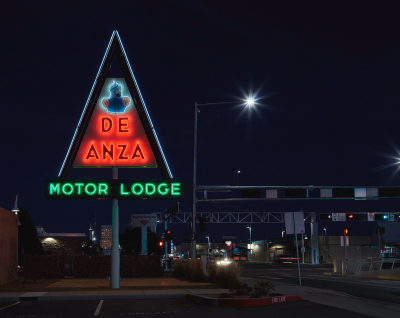 Neon De Anza Motor Lodge sign