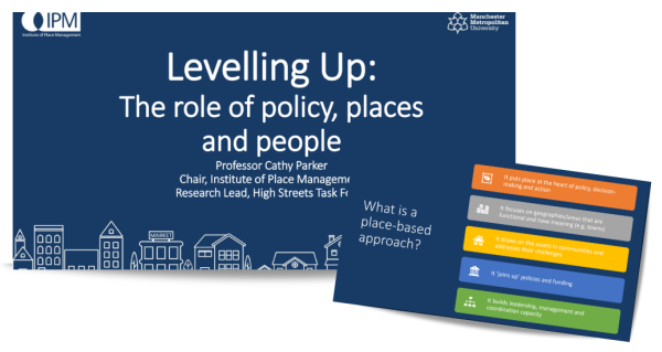 powerpoint slides introducing a place-based approach.