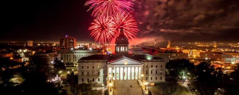 Fireworks over the SC State House