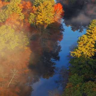 Early Fall Morning Over the Wood River