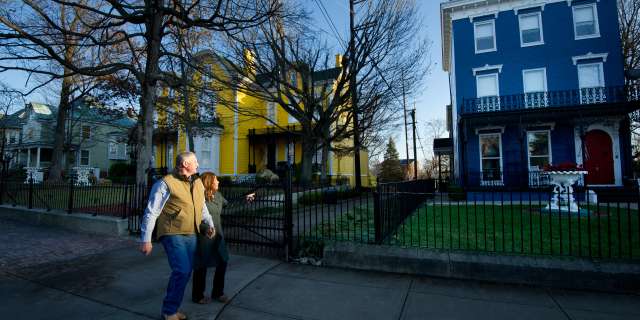 Couple Walking New Albany