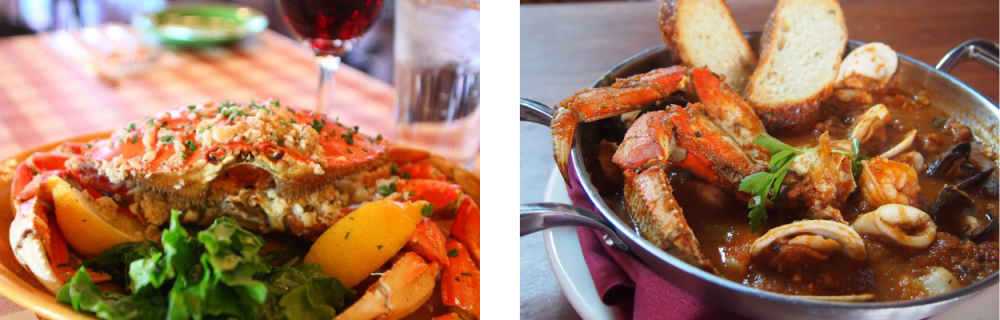 Cioppino's Dungeness Crab Dishes
