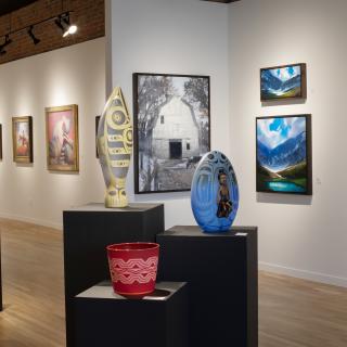 Interior of Blue Rain Gallery, Durango, CO