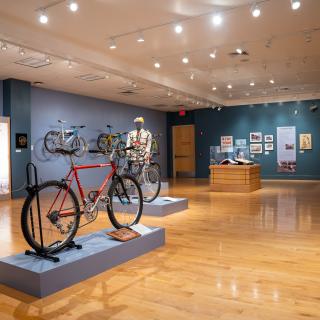 Iron Horse Bike Exhibit at the Center for Southwest Studies During Spoketober in Fall