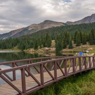 Andrews Lake in the Summer During Storm