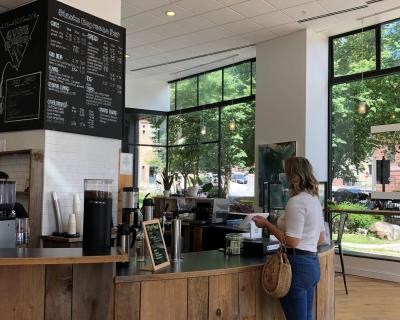 Sara Reed in Stacks Espresso Bar