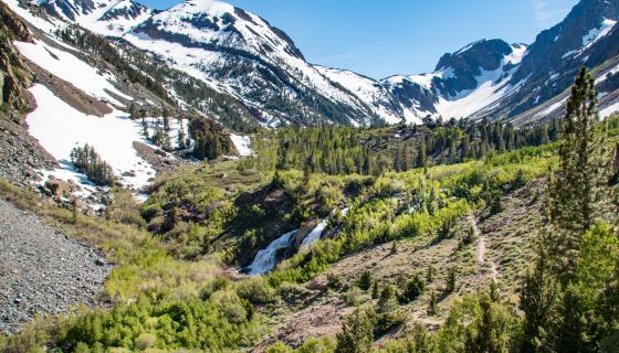 Lundy Canyon waterfalls