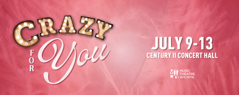 An image features the logo for the Broadway musical Crazy For You.