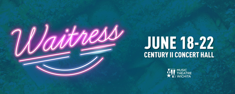 An image features the logo for the Broadway show "Waitress."