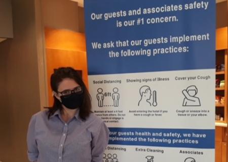 SpringHill Suites COVID-19 Sign