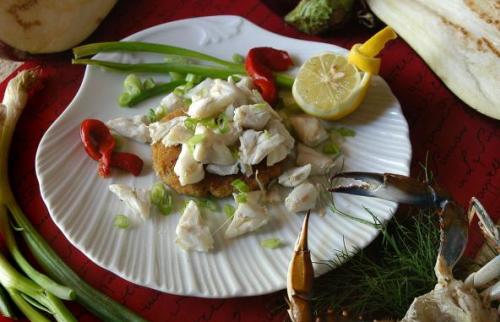 Andrea's eggplant crabcake