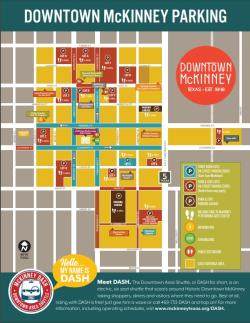 Downtown McKinney Parking Map - 2022