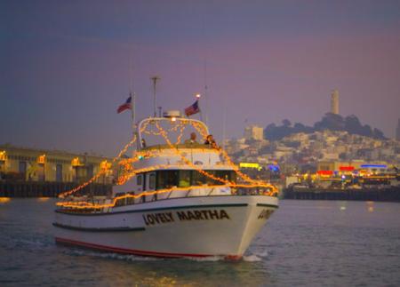 Annual Boat Parade: Lovely Martha in Fisherman's Wharf San Francisco