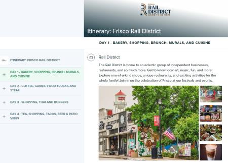 A Downtown Itinerary in the Frisco Rail District
