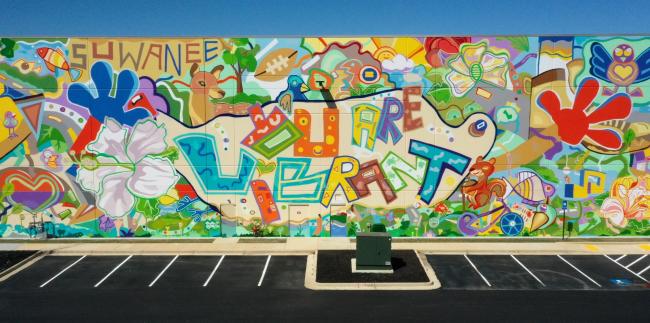 Suwanee's You Are Vibrant Mural