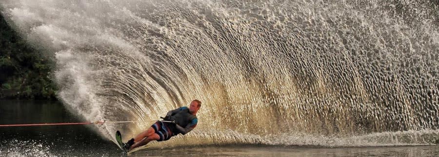 Water skiing at Cotswold Water Park