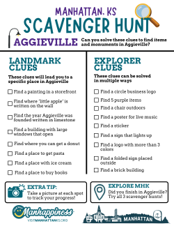Scavenger Hunt - Aggieville