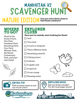 Scavenger Hunt - Nature