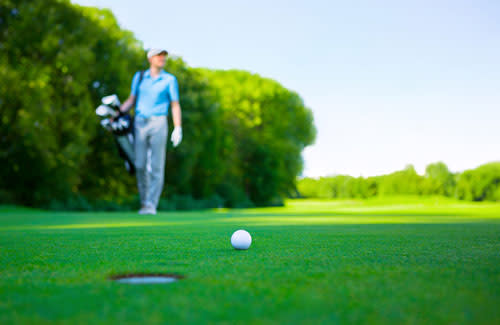 golfer on the green