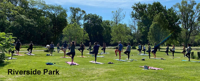 Yoga in Riverside Park