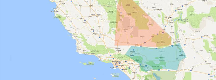 Map Of Sothern California Southern Desert   The California Deserts