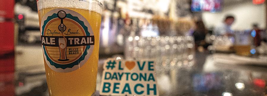 Daytona Beach Ale Trail craft beer and #LoveDaytonaBeach sticker