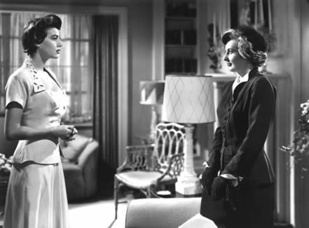 Ava Gardner and Barbara Stanwyck in a scene from East Side, West Side.