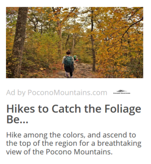 2020 Fall - Co-Op - Native Ad - Pocono Mountains Visitors Bureau