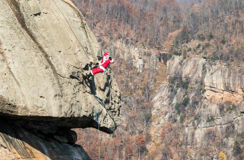 Santa on the Chimney