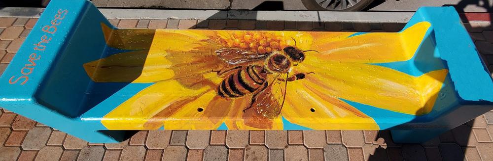 painted bench