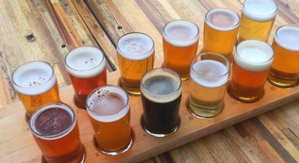 beer brewery flight
