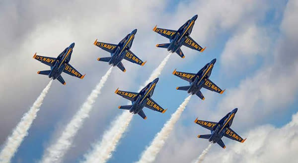 Air.show2 Blue Angels Delta Formation