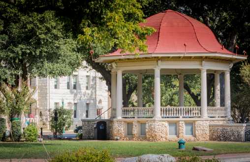 New Braunfels Bandstand Downtown Plaza