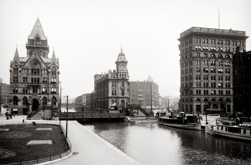 Historical Image of Erie Canal at Salina St.
