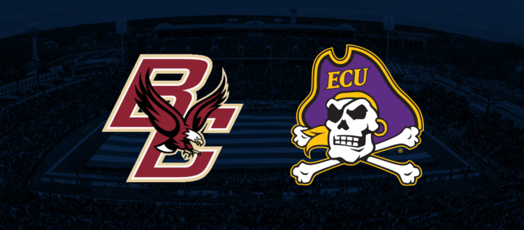 Boston College Logo and ECU logo