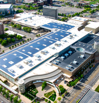 Salt Palace Convention Center Rooftop Solar Panels