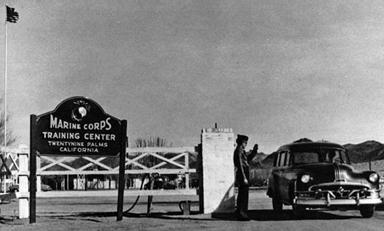 Marine Corps Training Center, 29 Palms, California, 1952