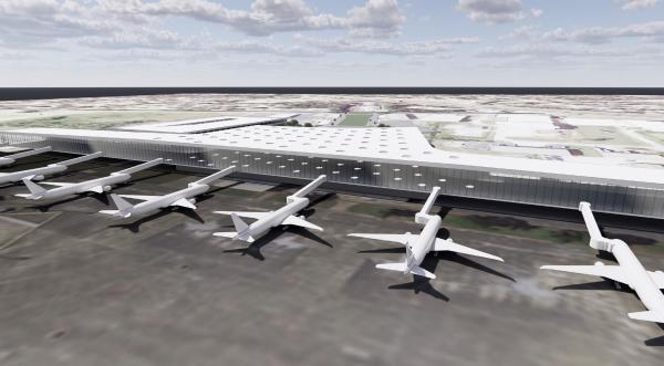 Mobile International Airport Hanger Rendering