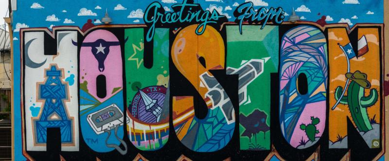 Greetings from Houston Mural