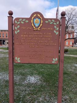 Moravians in Milan historical marker