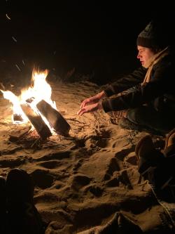 Beach Bonfires in Leelanau