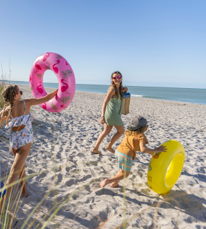 Family on the Beach in Punta Gorda/Englewood Beach