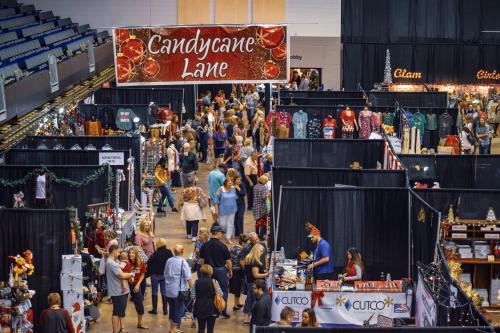 Shopping at the annual Main Street Market