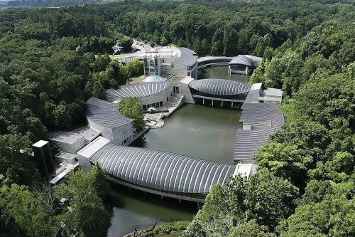The Crystal Bridges Museum of American Art is shown, Sunday, June 27, 2021 in Bentonville. Check out nwaonline.com/210711Daily/ for today's photo gallery. (NWA Democrat-Gazette/Charlie Kaijo)