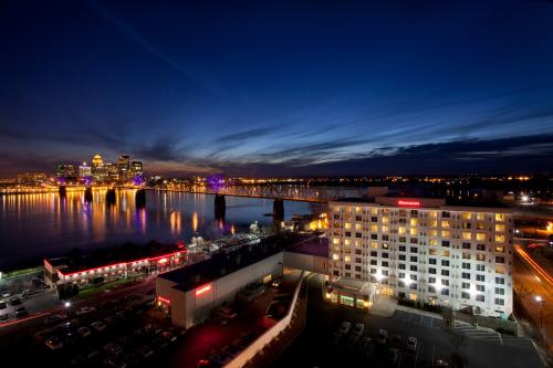 View of the Ohio River and bridge from the Sheraton hotel