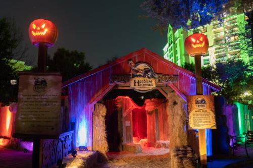 Entrance to Frights'n Lights at Riders Field